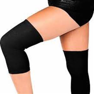 Medtrix Knee Cap Support for Knee Joint Pain Relief Stretchable (Black) 2 set pack 